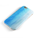 Blotted Blues Absorbed Watercolor Texture iPhone 6/6s or 6/6s Plus 2-Piece Hybrid INK-Fuzed Case