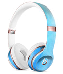 Blotted Blues Absorbed Watercolor Texture Full-Body Skin Kit for the Beats by Dre Solo 3 Wireless Headphones