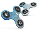 Blotted Blues Absorbed Watercolor Texture Full-Body Fidget Spinner Skin-Kit