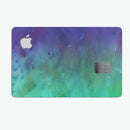 Blotted Green 97 Absorbed Watercolor Texture - Premium Protective Decal Skin-Kit for the Apple Credit Card