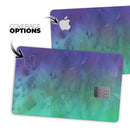 Blotted Green 97 Absorbed Watercolor Texture - Premium Protective Decal Skin-Kit for the Apple Credit Card