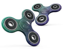 Blotted Green 97 Absorbed Watercolor Texture Full-Body Fidget Spinner Skin-Kit