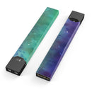 Blotted Green 97 Absorbed Watercolor Texture - Premium Decal Protective Skin-Wrap Sticker compatible with the Juul Labs vaping device