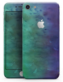 Blotted Green 97 Absorbed Watercolor Texture - Skin-kit for the iPhone 8 or 8 Plus