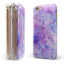 Blotted Pink and Purple Texture iPhone 6/6s or 6/6s Plus 2-Piece Hybrid INK-Fuzed Case