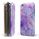 Blotted Pink and Purple Texture iPhone 6/6s or 6/6s Plus 2-Piece Hybrid INK-Fuzed Case