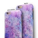 Blotted Pink and Purple Texture iPhone 6/6s or 6/6s Plus 2-Piece Hybrid INK-Fuzed Case