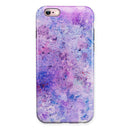 Blotted Pink and Purple Texture iPhone 6/6s or 6/6s Plus 2-Piece Hybrid INK-Fuzed Case