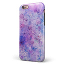 Blotted Pink and Purple Texture iPhone 6/6s or 6/6s Plus 2-Piece Hybrid INK-Fuzed Case