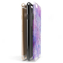 Blotted Pink and Purple Texture iPhone 6/6s or 6/6s Plus 2-Piece Hybrid INK-Fuzed Case