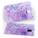Blotted Pink and Purple Texture - Premium Protective Decal Skin-Kit for the Apple Credit Card