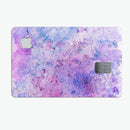 Blotted Pink and Purple Texture - Premium Protective Decal Skin-Kit for the Apple Credit Card