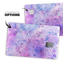 Blotted Pink and Purple Texture - Premium Protective Decal Skin-Kit for the Apple Credit Card