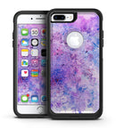 Blotted Pink and Purple Texture - iPhone 7 or 7 Plus Commuter Case Skin Kit