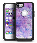 Blotted Pink and Purple Texture - iPhone 7 or 7 Plus Commuter Case Skin Kit