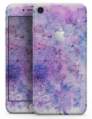 Blotted Pink and Purple Texture - Skin-kit for the iPhone 8 or 8 Plus
