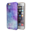 Blotted Purple 896 Absorbed Watercolor Texture iPhone 6/6s or 6/6s Plus 2-Piece Hybrid INK-Fuzed Case