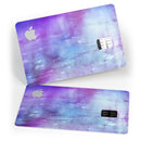 Blotted Purple 896 Absorbed Watercolor Texture - Premium Protective Decal Skin-Kit for the Apple Credit Card