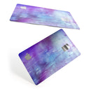 Blotted Purple 896 Absorbed Watercolor Texture - Premium Protective Decal Skin-Kit for the Apple Credit Card