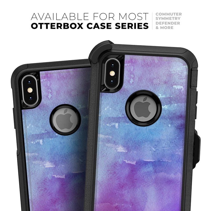 Blotted Purple 896 Absorbed Watercolor Texture - Skin Kit for the iPhone OtterBox Cases