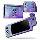 Blotted Purple 896 Absorbed Watercolor Texture - Skin Wrap Decal for Nintendo Switch Lite Console & Dock - 3DS XL - 2DS - Pro - DSi - Wii - Joy-Con Gaming Controller