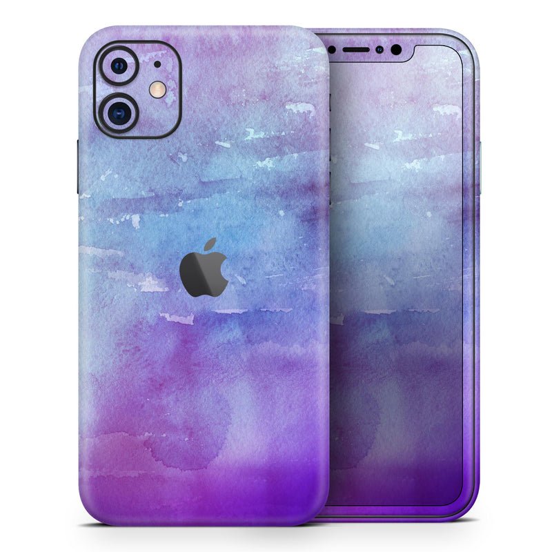 Blotted Purple 896 Absorbed Watercolor Texture - Skin-Kit compatible with the Apple iPhone 13, 13 Pro Max, 13 Mini, 13 Pro, iPhone 12, iPhone 11 (All iPhones Available)