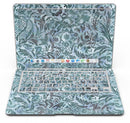 Blue-Green Damask Watercolor Pattern - MacBook Air Skin Kit