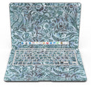 Blue-Green Damask Watercolor Pattern - MacBook Air Skin Kit