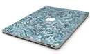 Blue-Green Damask Watercolor Pattern - MacBook Air Skin Kit