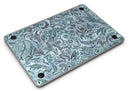 Blue-Green Damask Watercolor Pattern - MacBook Air Skin Kit