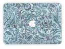 Blue-Green Damask Watercolor Pattern - MacBook Pro with Retina Display Full-Coverage Skin Kit