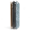 Blue-Green Damask Watercolor Pattern iPhone 6/6s or 6/6s Plus 2-Piece Hybrid INK-Fuzed Case