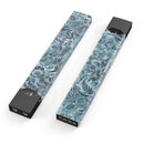Blue-Green Damask Watercolor Pattern - Premium Decal Protective Skin-Wrap Sticker compatible with the Juul Labs vaping device