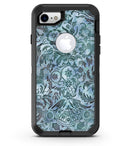 Blue-Green Damask Watercolor Pattern - iPhone 7 or 8 OtterBox Case & Skin Kits