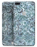 Blue-Green Damask Watercolor Pattern - Skin-kit for the iPhone 8 or 8 Plus