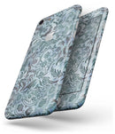 Blue-Green Damask Watercolor Pattern - Skin-kit for the iPhone 8 or 8 Plus