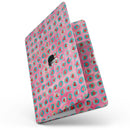 MacBook Pro with Touch Bar Skin Kit - Blue-Green_Polka_Dots_with_Hearts_Pattern_on_Pink_Watercolor-MacBook_13_Touch_V7.jpg?