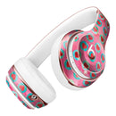 Blue-Green Polka Dots with Hearts Pattern on Pink Watercolor Full-Body Skin Kit for the Beats by Dre Solo 3 Wireless Headphones