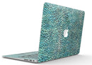 Blue-Green Watercolor Leopard Pattern - MacBook Air Skin Kit