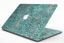 Blue-Green Watercolor Leopard Pattern - MacBook Air Skin Kit