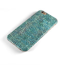 Blue-Green Watercolor Leopard Pattern iPhone 6/6s or 6/6s Plus 2-Piece Hybrid INK-Fuzed Case