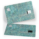 Blue-Green Watercolor Leopard Pattern - Premium Protective Decal Skin-Kit for the Apple Credit Card