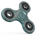 Blue-Green Watercolor Leopard Pattern Full-Body Fidget Spinner Skin-Kit