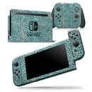Blue-Green Watercolor Leopard Pattern - Skin Wrap Decal for Nintendo Switch Lite Console & Dock - 3DS XL - 2DS - Pro - DSi - Wii - Joy-Con Gaming Controller