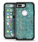 Blue-Green Watercolor Leopard Pattern - iPhone 7 Plus/8 Plus OtterBox Case & Skin Kits
