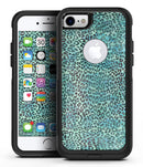 Blue-Green Watercolor Leopard Pattern - iPhone 7 or 8 OtterBox Case & Skin Kits