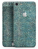 Blue-Green Watercolor Leopard Pattern - Skin-kit for the iPhone 8 or 8 Plus