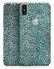 Blue-Green Watercolor Leopard Pattern - iPhone X Skin-Kit