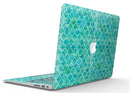 Blue-Green Watercolor Quatrefoil - MacBook Air Skin Kit