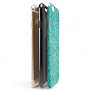 Blue-Green Watercolor Quatrefoil iPhone 6/6s or 6/6s Plus 2-Piece Hybrid INK-Fuzed Case